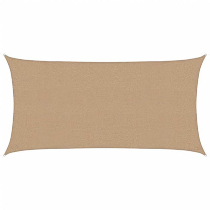 Sunshade Sail 160 g/m² Taupe 2x4 m HDPE