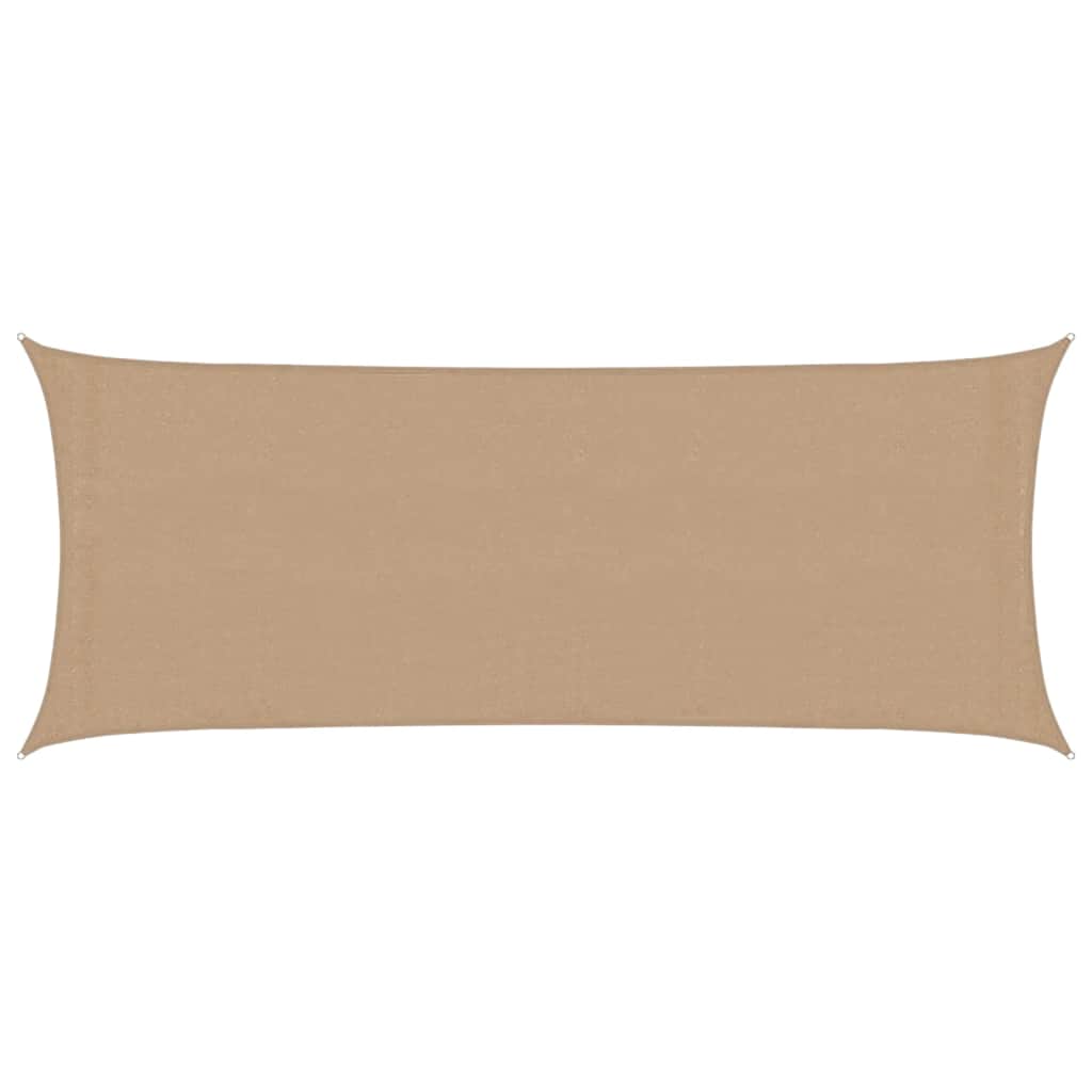 Sunshade Sail 160 g/m² Taupe 2x5 m HDPE