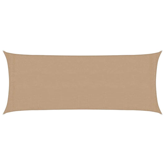 Sunshade Sail 160 g/m² Taupe 2x5 m HDPE