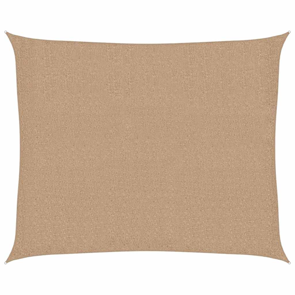 Sunshade Sail 160 g/m² Taupe 2.5x3 m HDPE