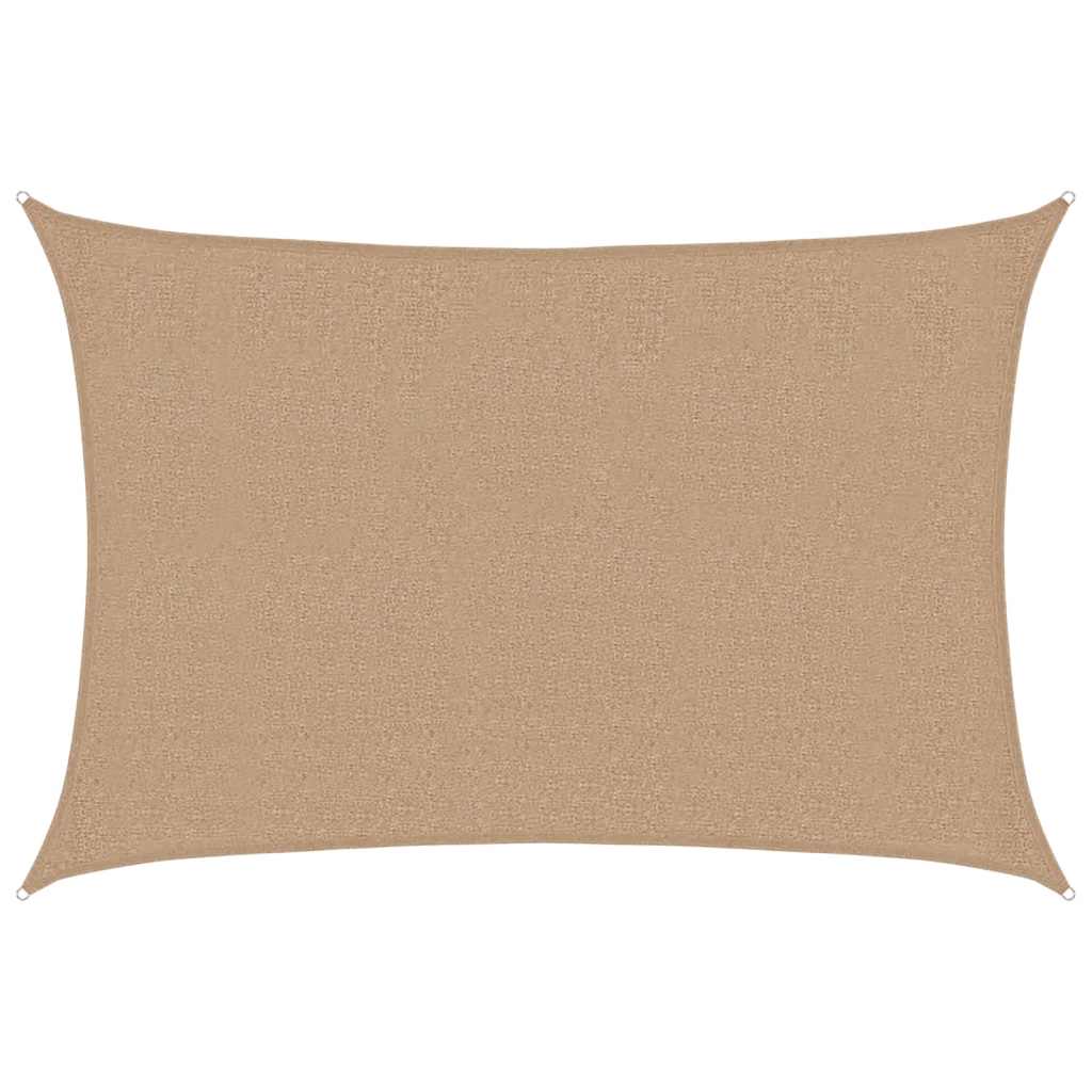 Sunshade Sail 160 g/m² Taupe 2.5x4 m HDPE