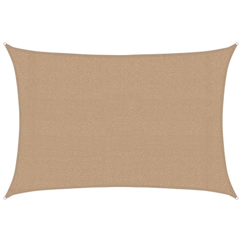 Sunshade Sail 160 g/m² Taupe 3x4 m HDPE