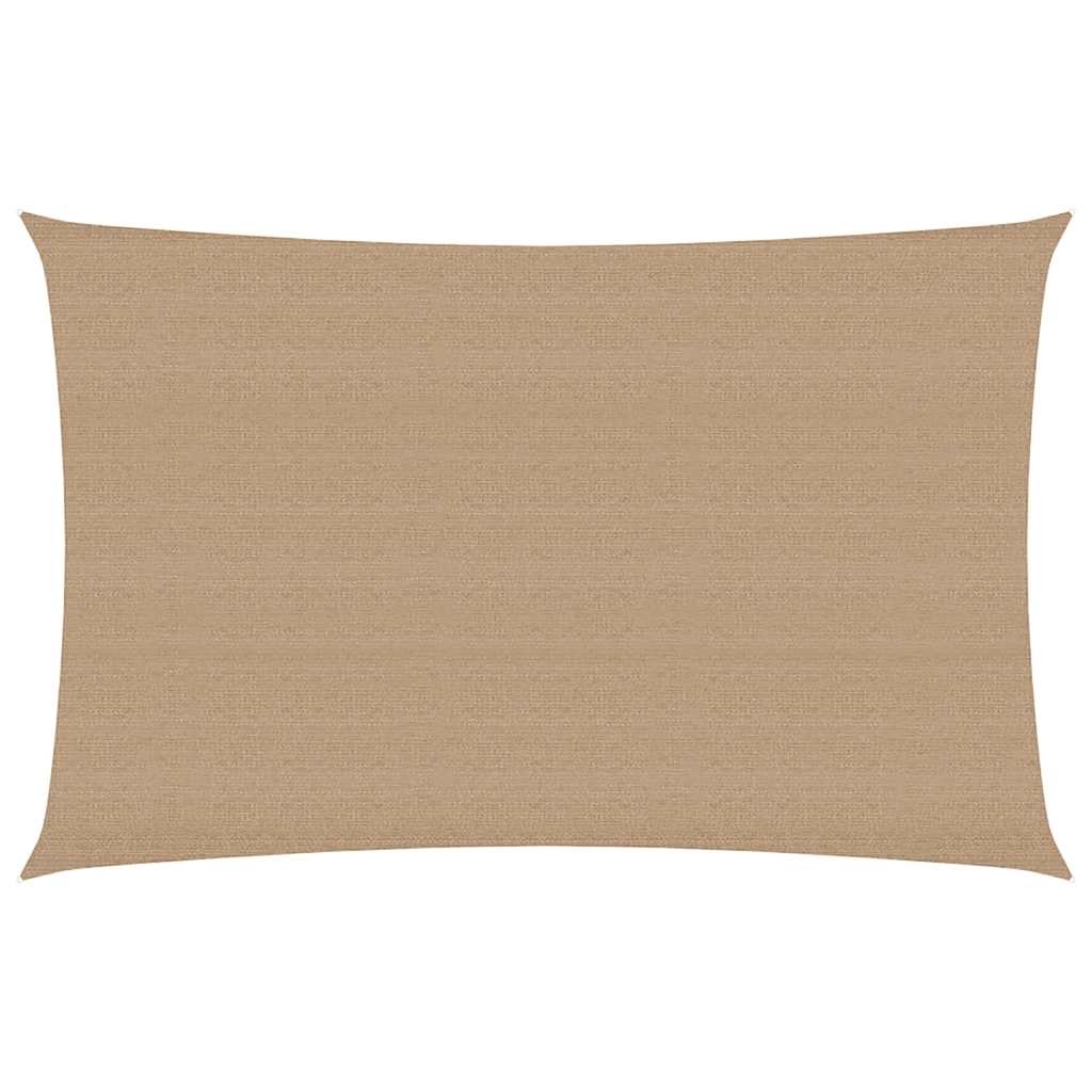 Sunshade Sail 160 g/m² Taupe 3x5 m HDPE
