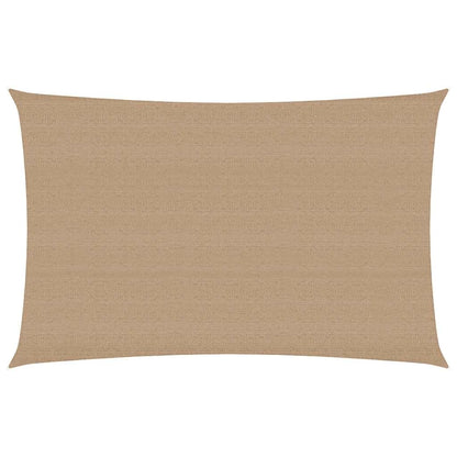 Sunshade Sail 160 g/m² Taupe 3x5 m HDPE