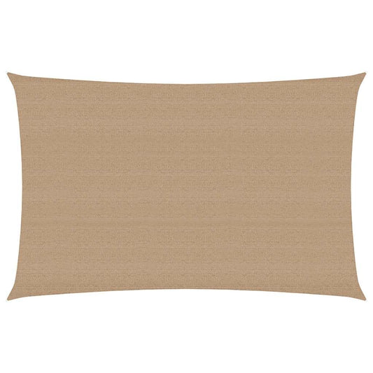 Sunshade Sail 160 g/m² Taupe 3x5 m HDPE