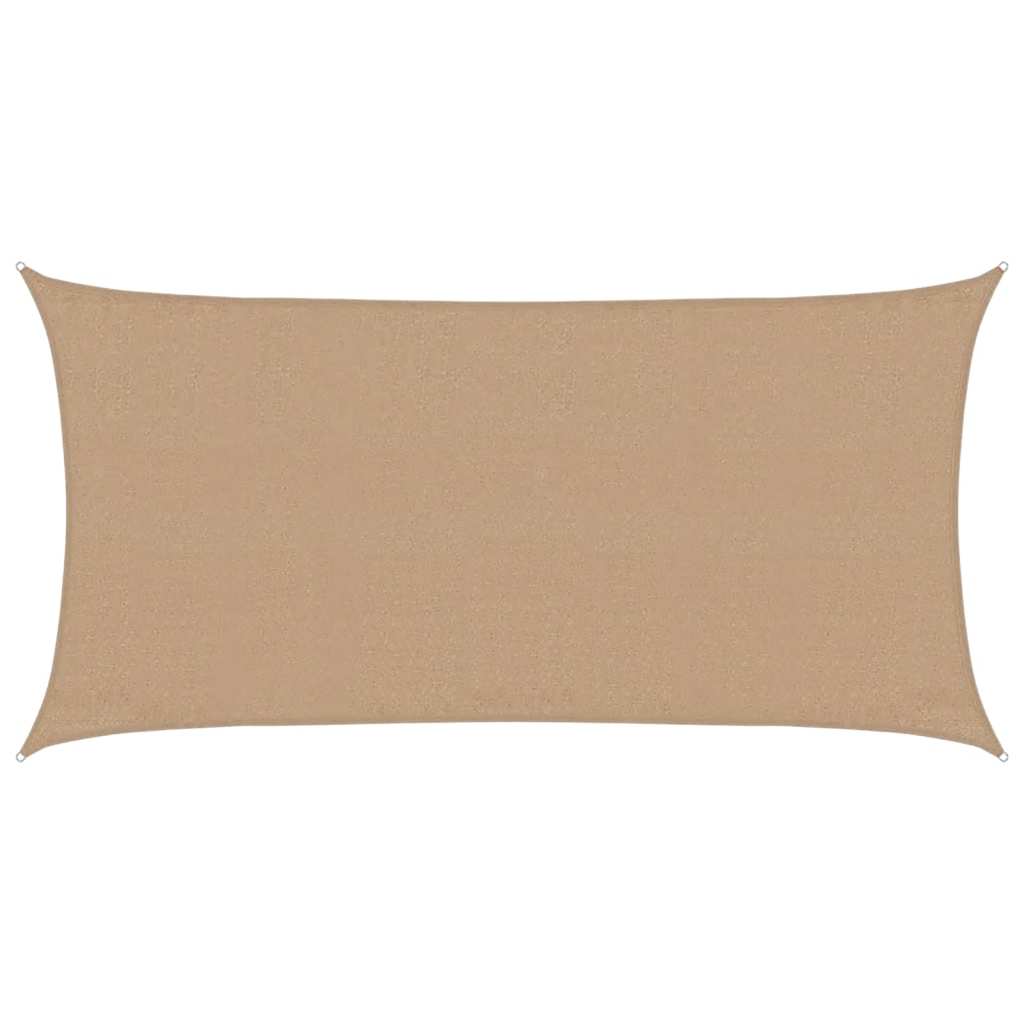 Sunshade Sail 160 g/m² Taupe 3x6 m HDPE