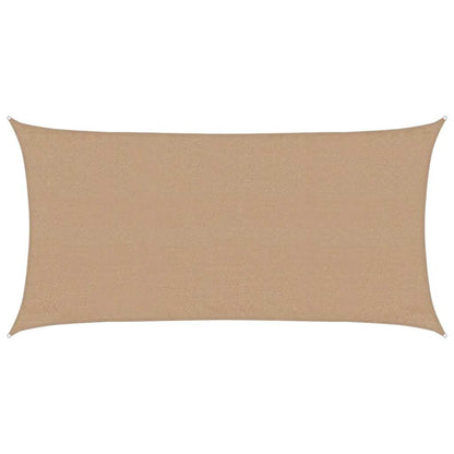 Sunshade Sail 160 g/m² Taupe 3x6 m HDPE