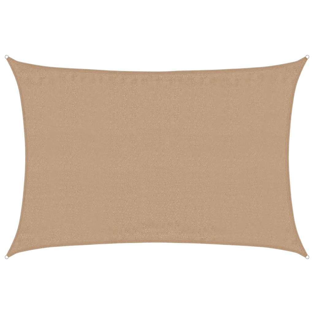 Sunshade Sail 160 g/m² Taupe 3.5x4.5 m HDPE
