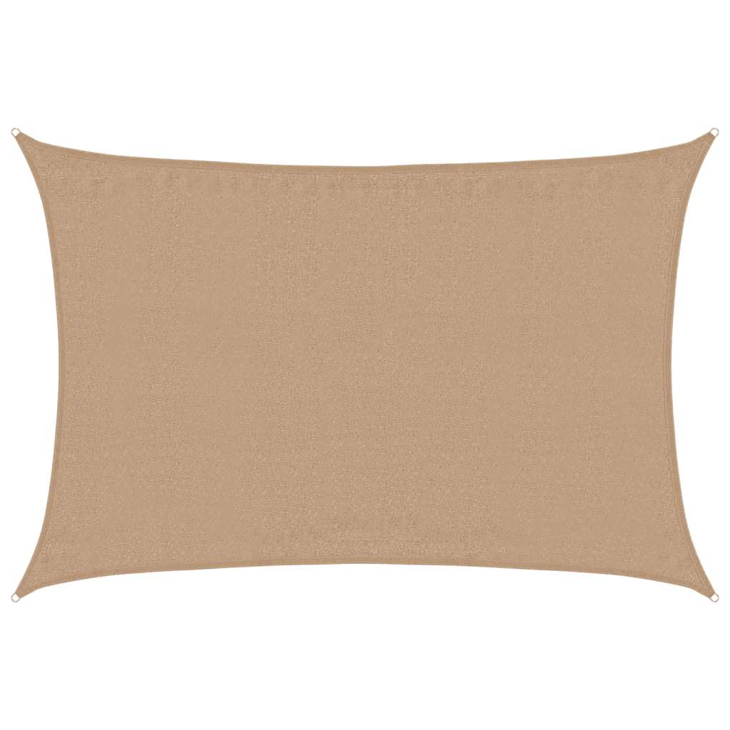 Sunshade Sail 160 g/m² Taupe 4x5 m HDPE