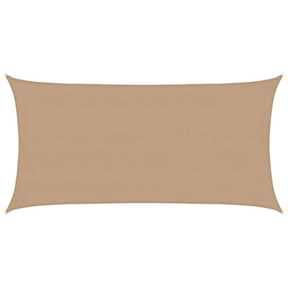 Sunshade Sail 160 g/m² Taupe 4x7 m HDPE