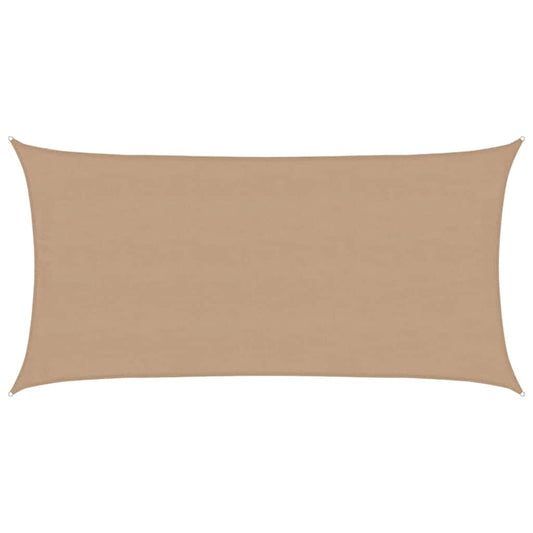 Sunshade Sail 160 g/m² Taupe 4x7 m HDPE