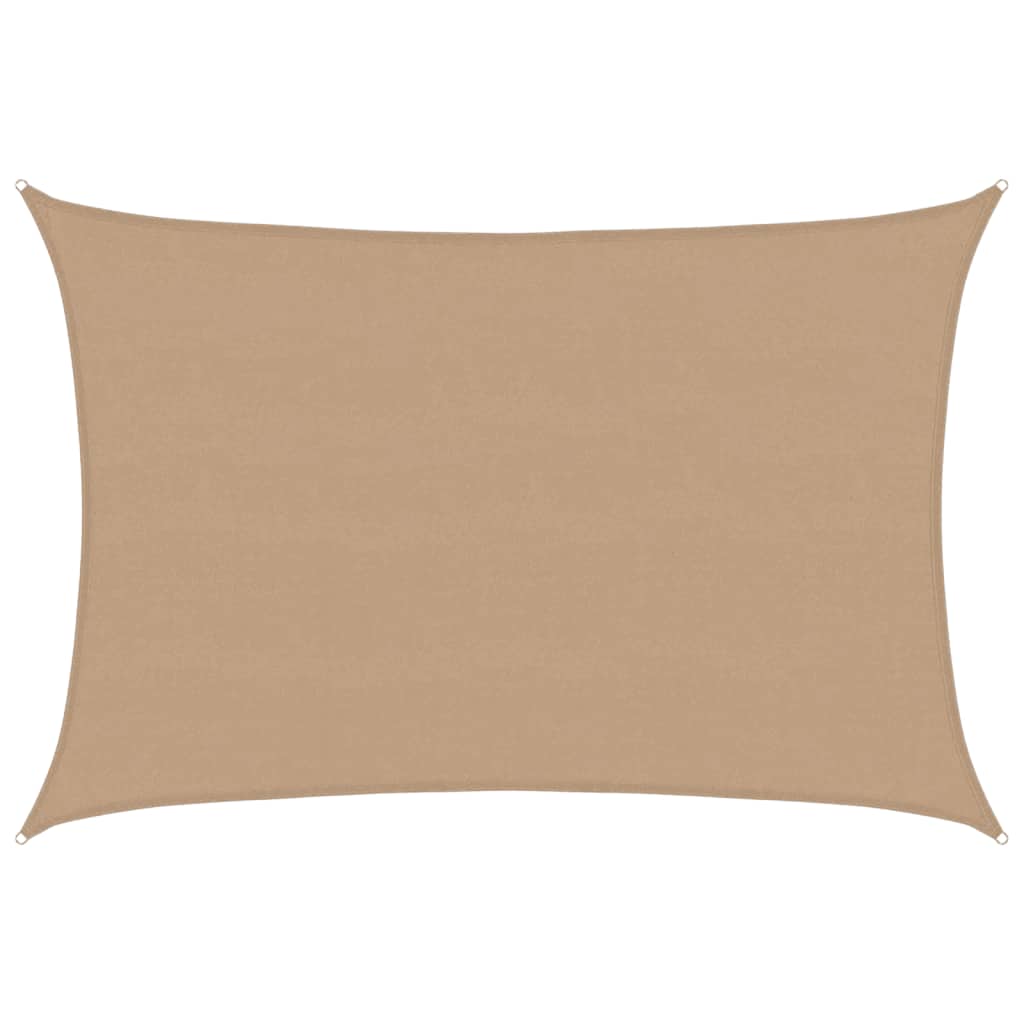 Sunshade Sail 160 g/m² Taupe 5x7 m HDPE