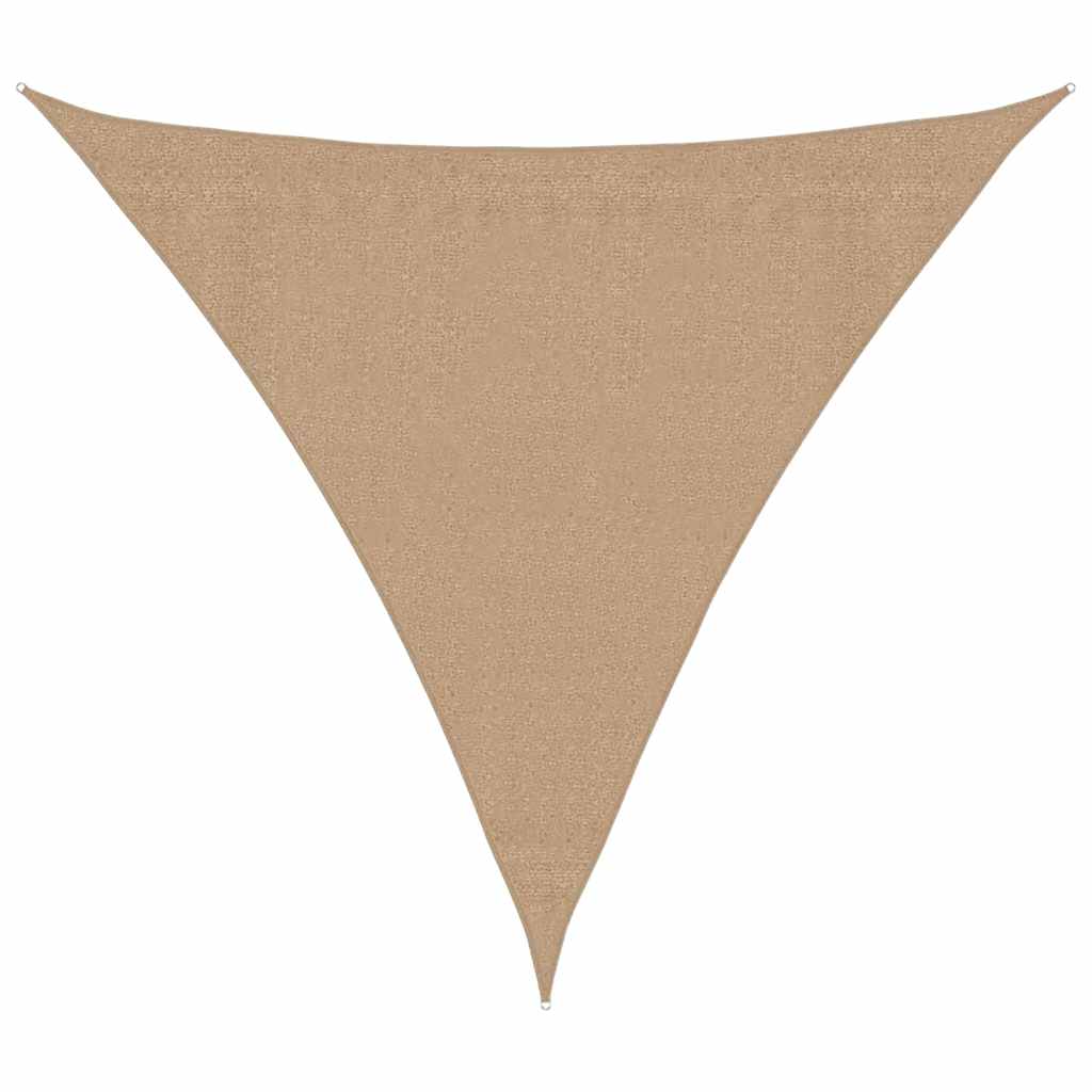 Sunshade Sail 160 g/m² Taupe 3x3x3 m HDPE