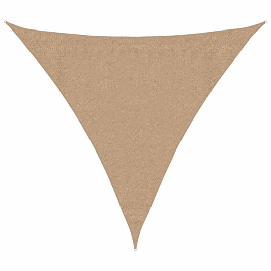Sunshade Sail 160 g/m² Taupe 3x3x3 m HDPE
