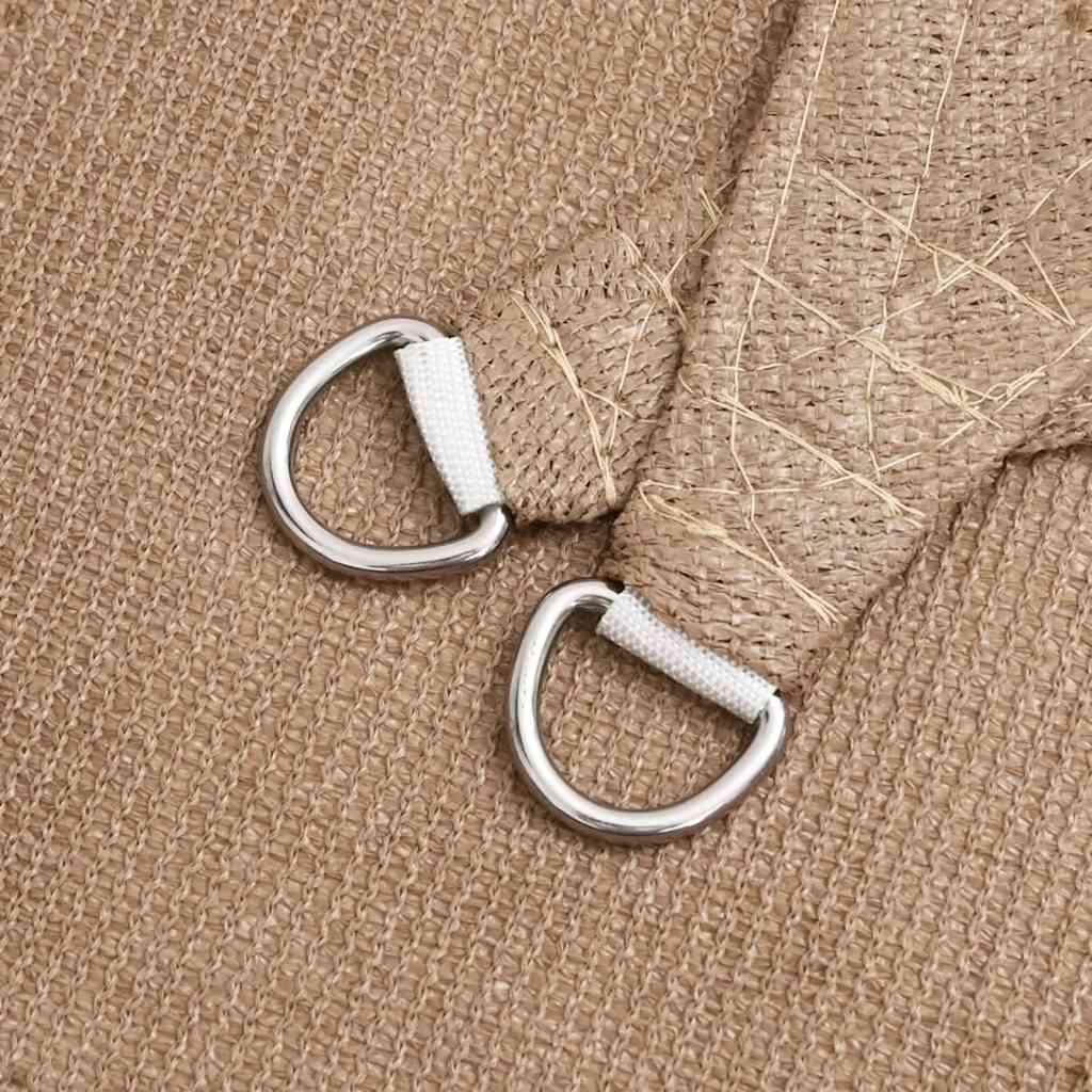 Sunshade Sail 160 g/m² Taupe 3.6x3.6x3.6 m HDPE
