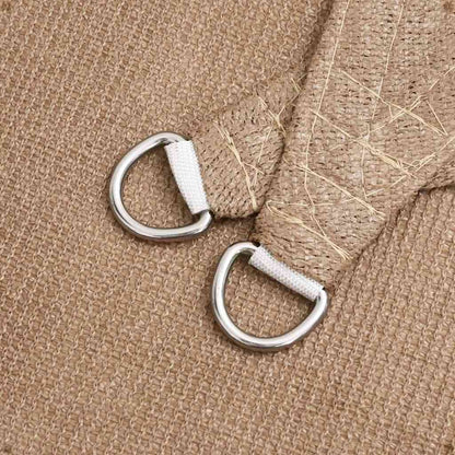Sunshade Sail 160 g/m² Taupe 3x3x4.2 m HDPE