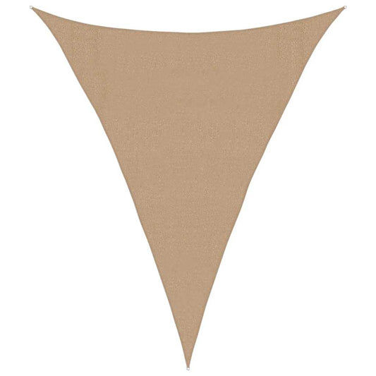 Sunshade Sail 160 g/m² Taupe 3x4x4 m HDPE