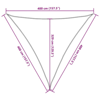 Sun Sail | Taupe | High-density polyethylene (HDPE) | 4x4x4 metres