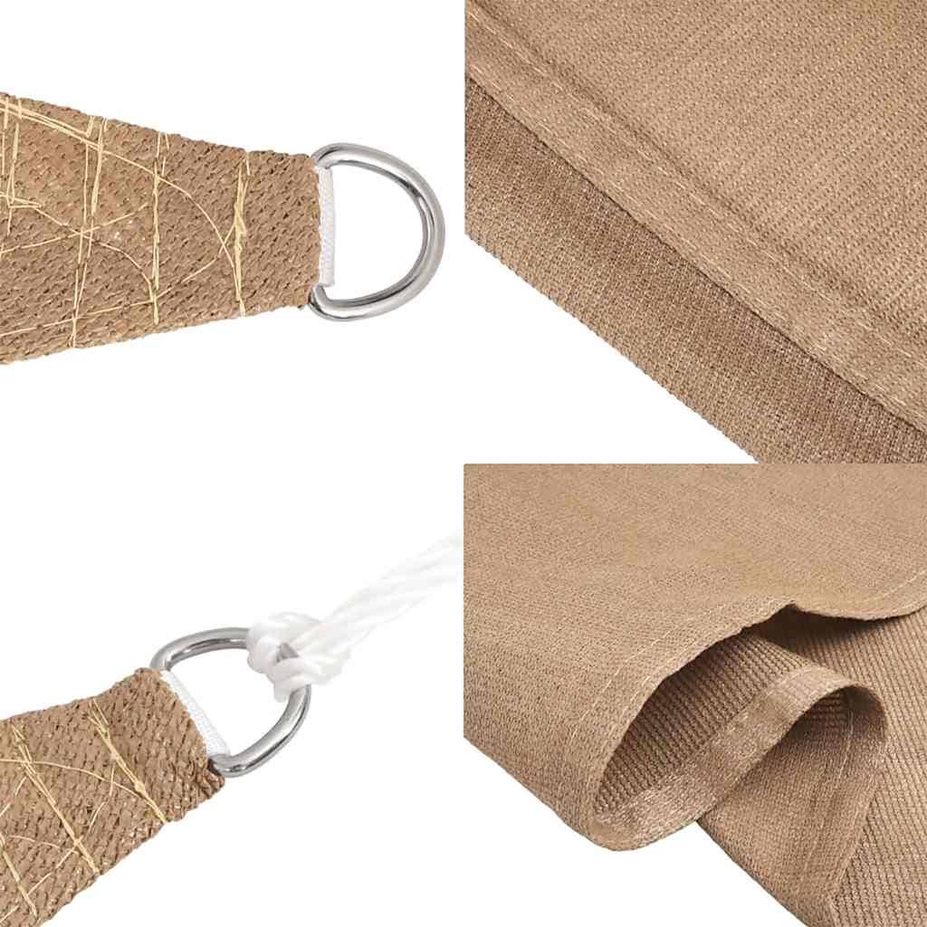 Sunshade Sail 160 g/m² Taupe 4.5x4.5x4.5 m HDPE
