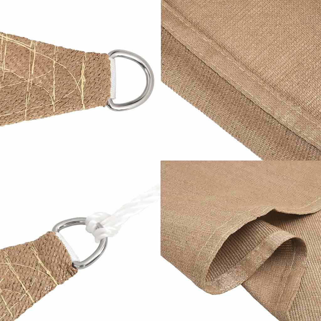 Sunshade Sail 160 g/m² Taupe 4x5x5 m HDPE