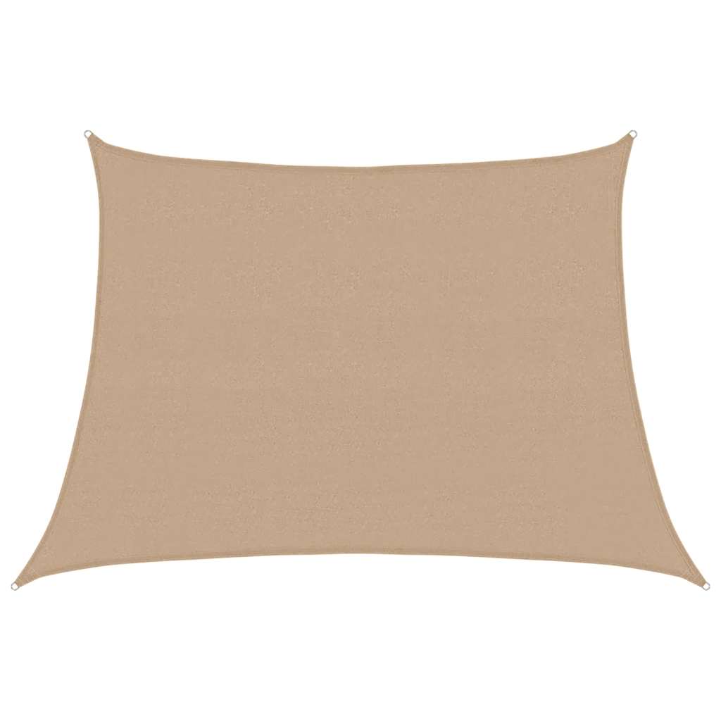 Sunshade Sail 160 g/m² Taupe 4/5x3 m HDPE