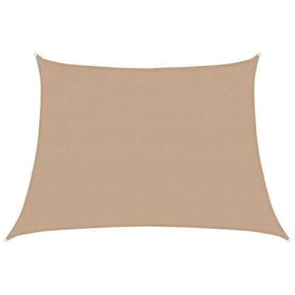 Sunshade Sail 160 g/m² Taupe 4/5x3 m HDPE