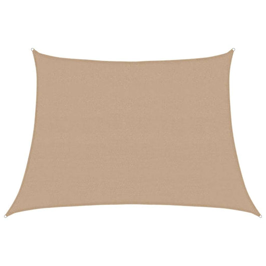 Sunshade Sail 160 g/m² Taupe 4/5x3 m HDPE