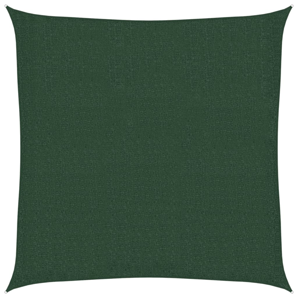 Sunshade Sail 160 g/m² Dark Green 2x2 m HDPE