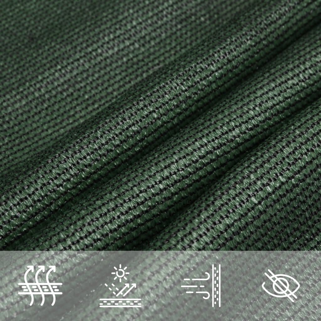 Sunshade Sail 160 g/m² Dark Green 2.5x2.5 m HDPE