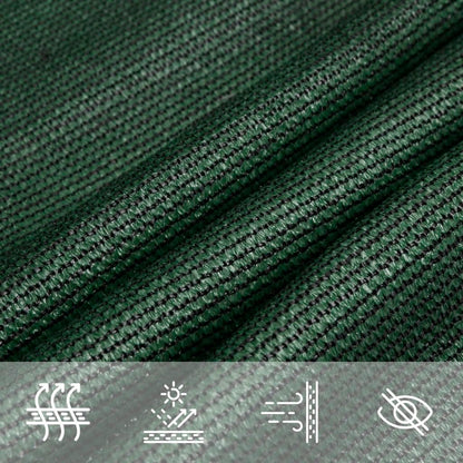Sunshade Sail 160 g/m² Dark Green 2.5x2.5 m HDPE