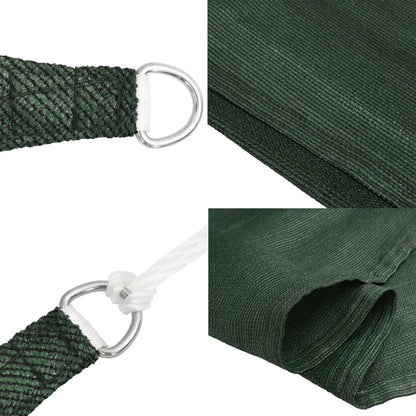 Sunshade Sail 160 g/m² Dark Green 2.5x2.5 m HDPE