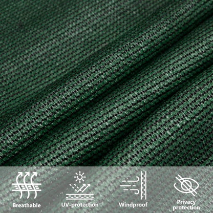 Sunshade Sail 160 g/m² Dark Green 3x3 m HDPE