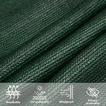 Sunshade Sail 160 g/m² Dark Green 3.6x3.6 m HDPE