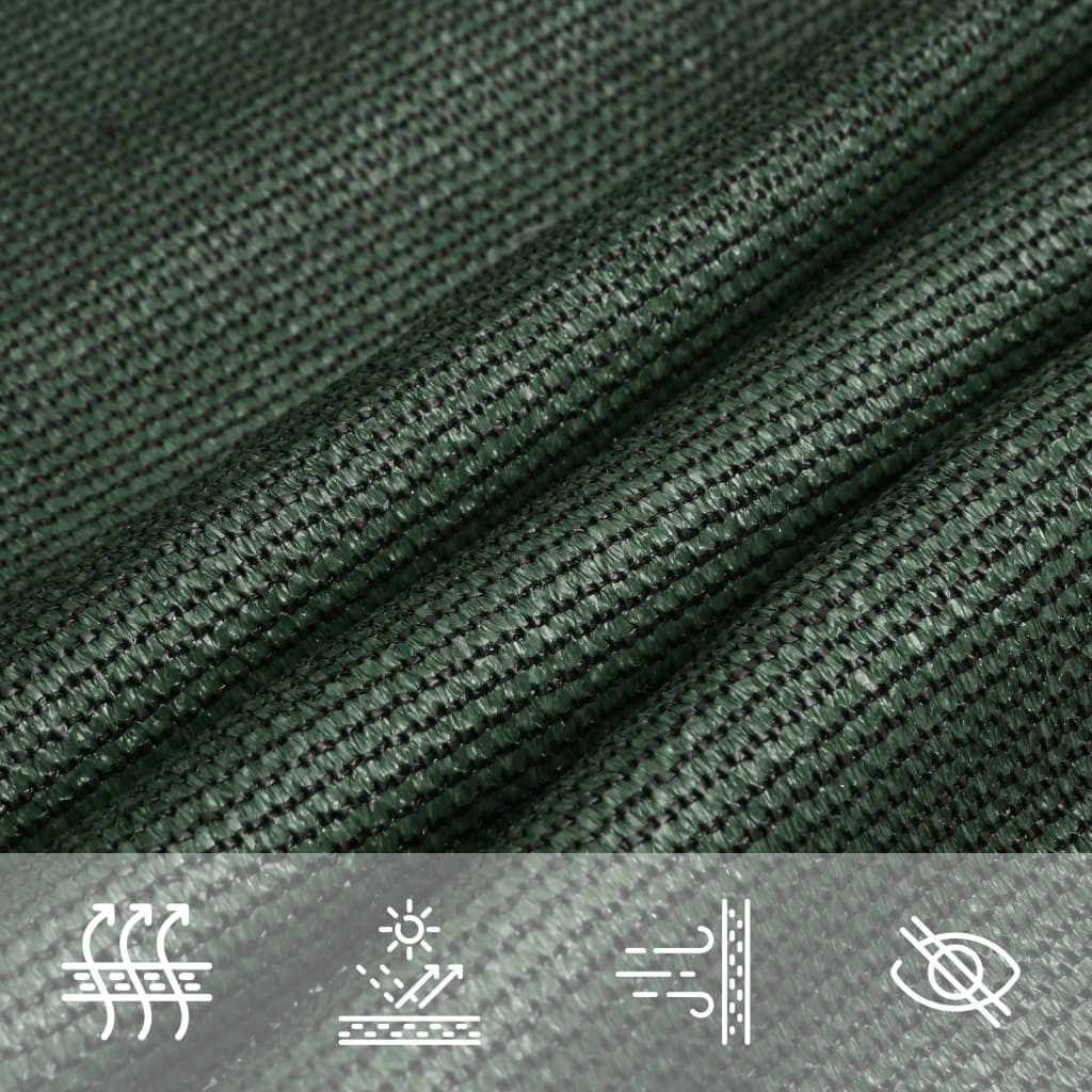 Sunshade Sail 160 g/m² Dark Green 4x4 m HDPE