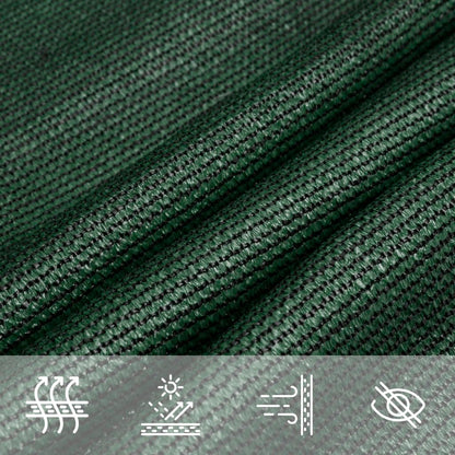 Sunshade Sail 160 g/m² Dark Green 4x4 m HDPE