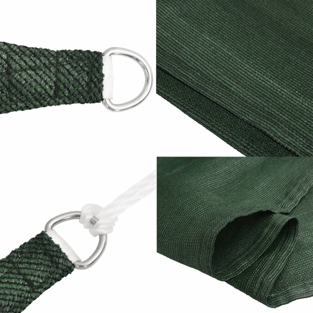 Sunshade Sail 160 g/m² Dark Green 4x4 m HDPE