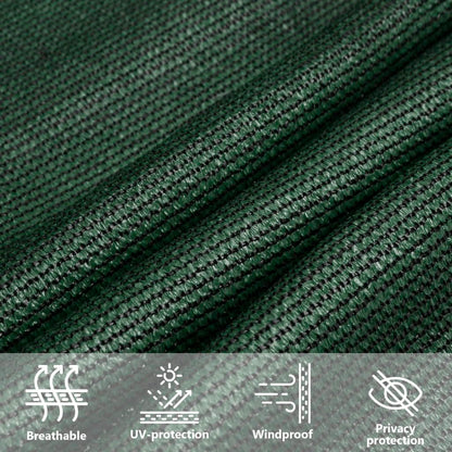 Sunshade Sail 160 g/m² Dark Green 4x4 m HDPE