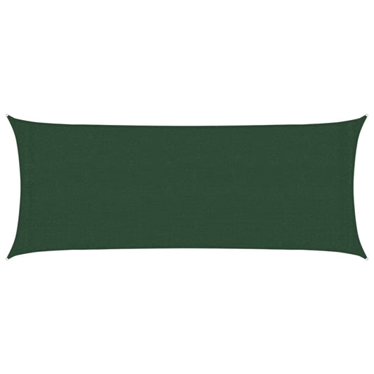Sunshade Sail 160 g/m² Dark Green 2x5 m HDPE