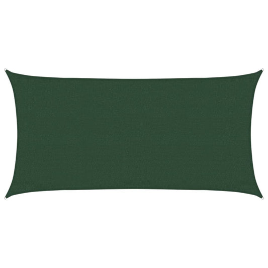 Sunshade Sail 160 g/m² Dark Green 3x6 m HDPE