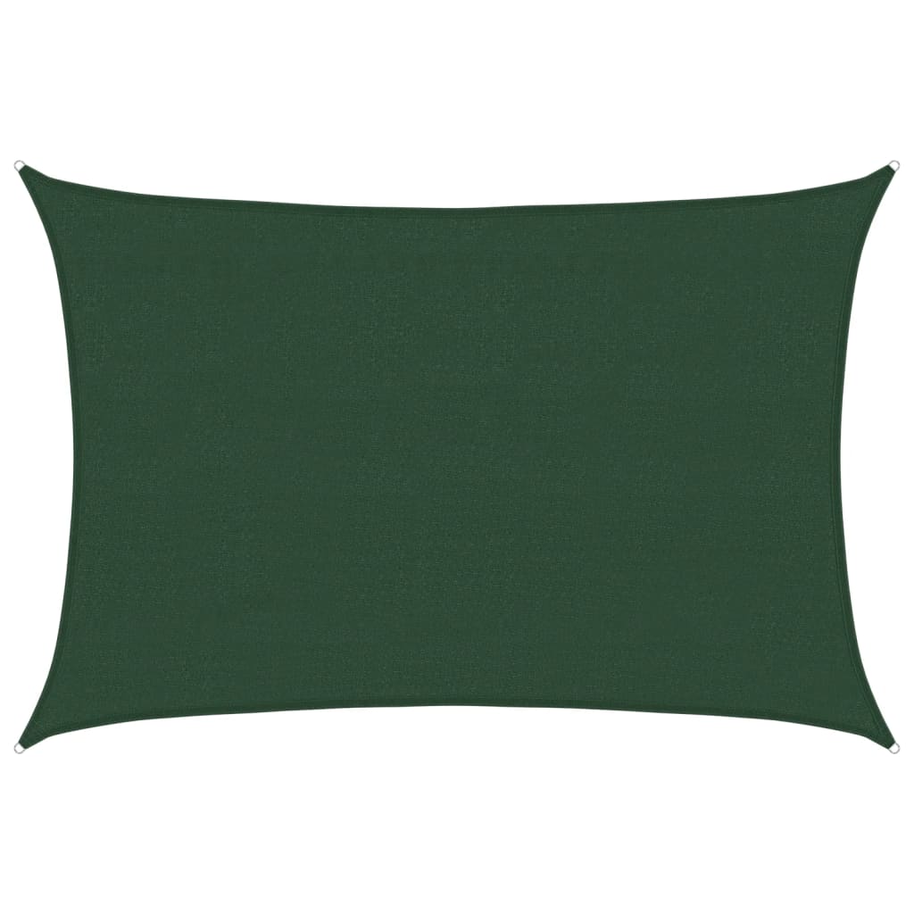 Sunshade Sail 160 g/m² Dark Green 4x5 m HDPE