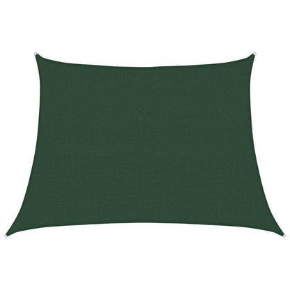 Sunshade Sail 160 g/m² Trapezium Dark Green 4/5x3 m HDPE