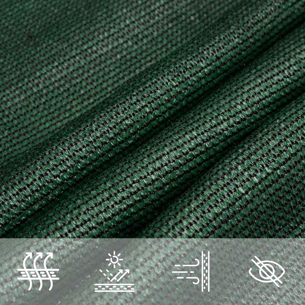 Sunshade Sail 160 g/m² Trapezium Dark Green 4/5x3 m HDPE