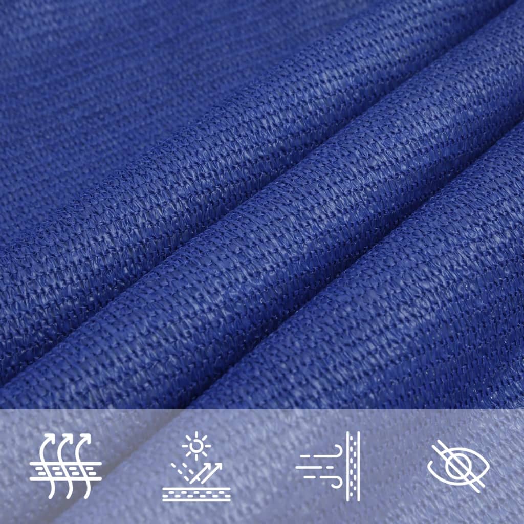 Sunshade Sail 160 g/m² Blue 2.5x2.5 m HDPE