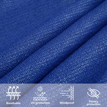 Sunshade Sail 160 g/m² Square Blue 3.6x3.6 m HDPE