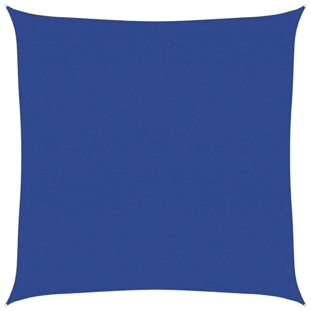 Sunshade Sail 160 g/m² Square Blue 6x6 m HDPE