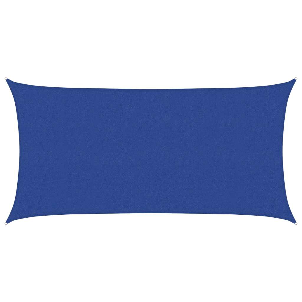 Sunshade Sail 160 g/m² Rectangular Blue 2.5x5 m HDPE