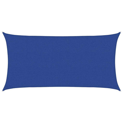 Sunshade Sail 160 g/m² Rectangular Blue 2.5x5 m HDPE