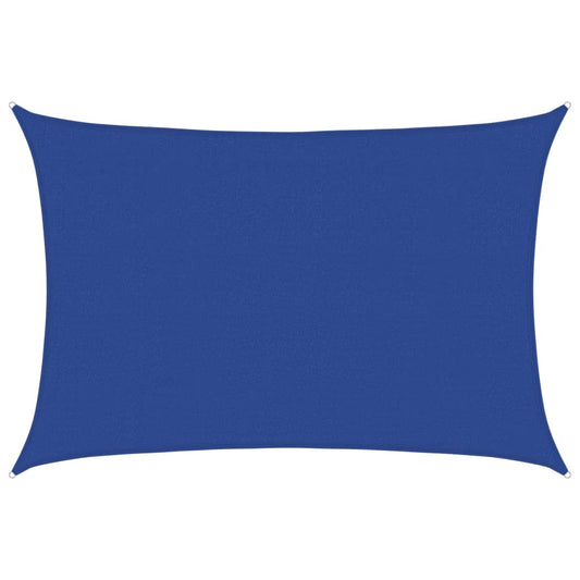 Sunshade Sail 160 g/m² Rectangular Blue 4x6 m HDPE