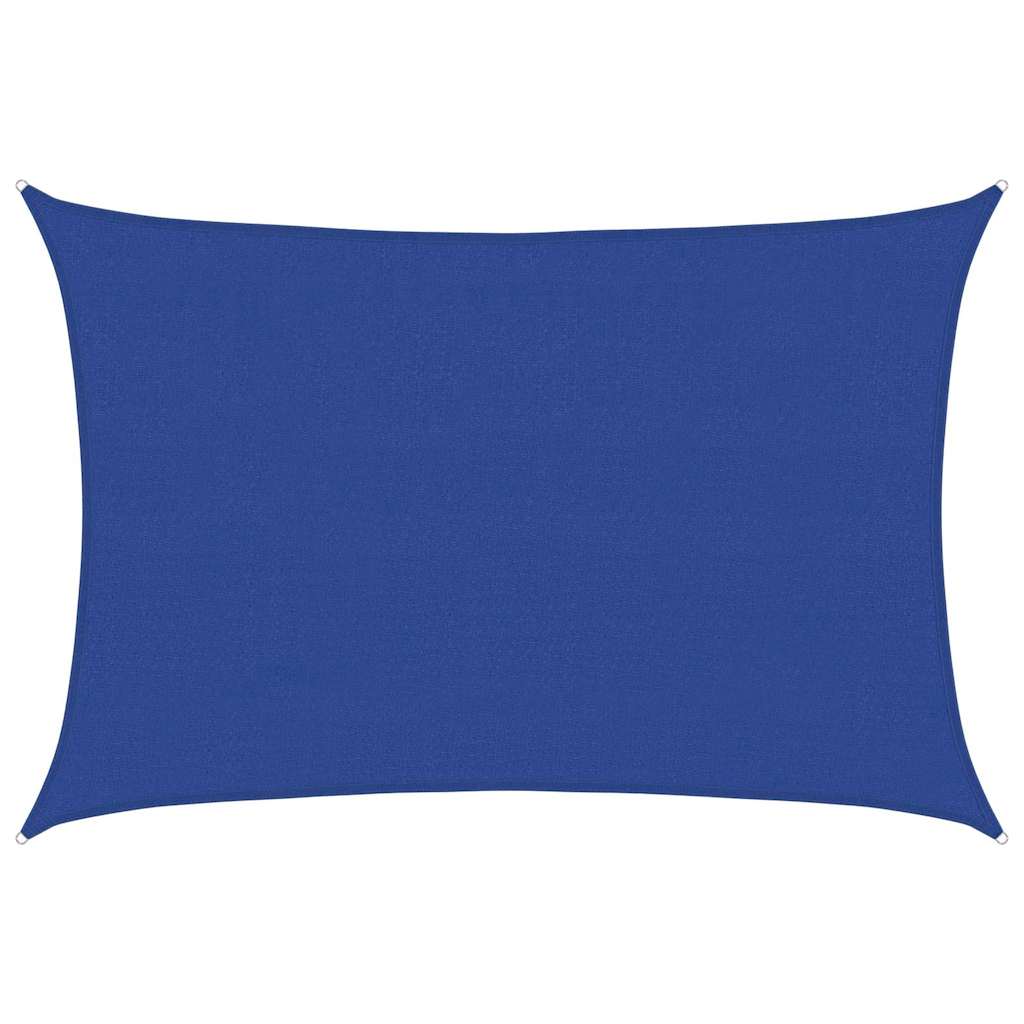 Sunshade Sail 160 g/m² Rectangular Blue 4x6 m HDPE