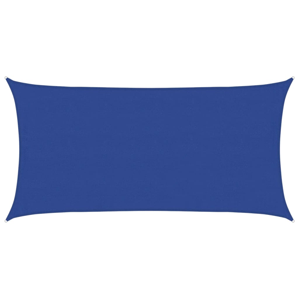 Sunshade Sail 160 g/m² Rectangular Blue 4x7 m HDPE